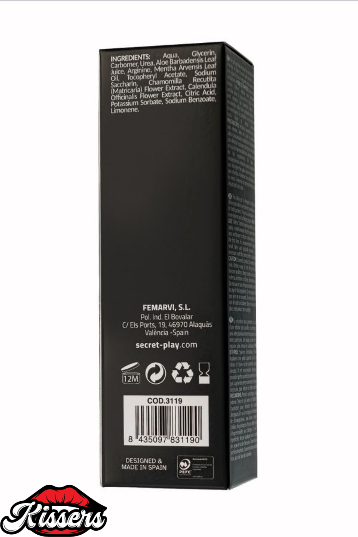 Kissers Secret Play Geciktirici Kayganlaştırıcı Jel Erkekler İçin 15 Ml
