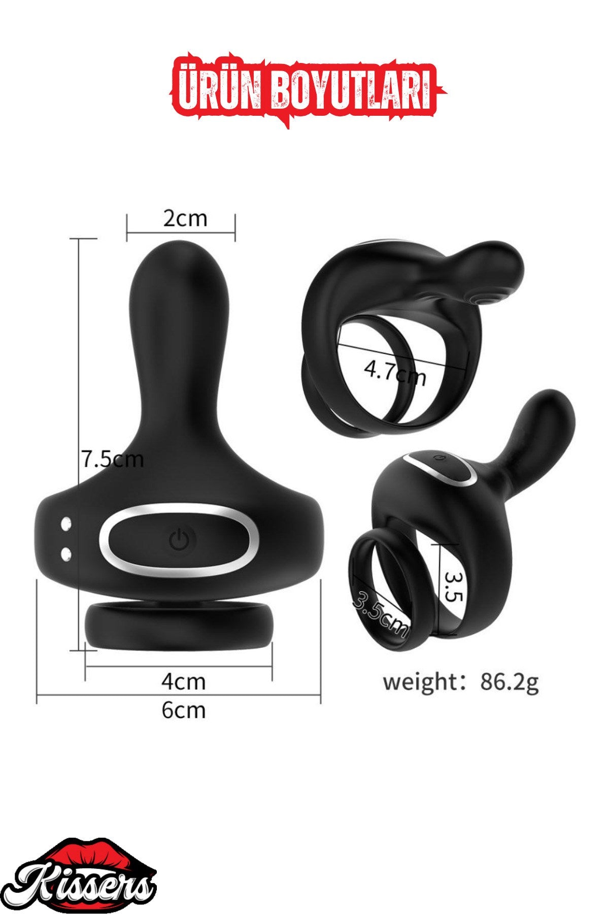 Telefon Bluetooth Kontrollü Klitoris Uyarıcı Vibratör Titreşimli Testis ve Penis Halkası