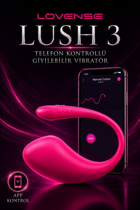Lovense Dünyanin Her Yerinden Kontrol Edilebilen Lush 3 Telefon Kontrollü Giyilebilir Güçlü Titreşimli Vibratör