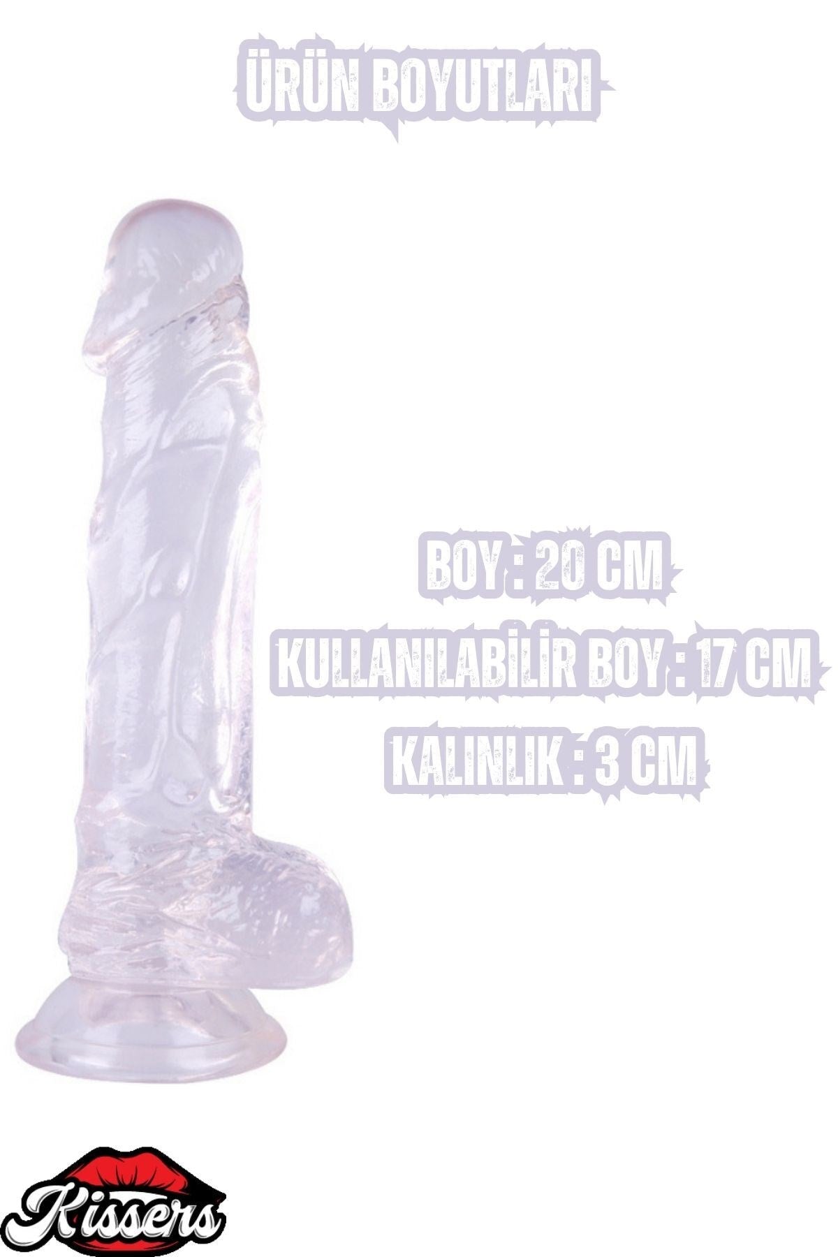 Ultra Realistik Damarlı Bükülebilir Vantuzlanabilir Jel Dokusunda beyaz Dildo Penis 20 Cm