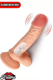 Kablolu Kumandalı Vantuzlu Güçlü Titreşimli Gerçekçi Yapay Penis Realistik Dokuda Ten Dildo 21 cm