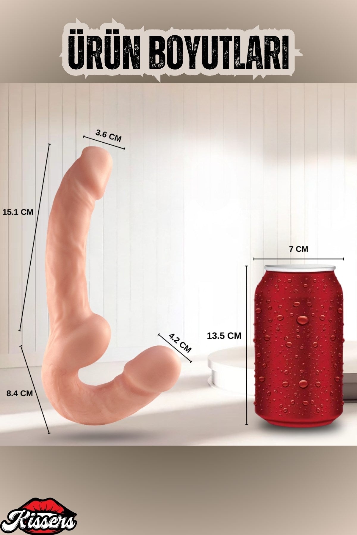 Gerçekçi Ultra Realistik Çift Taraflı Dildo Strapless Ten Renkli Penis