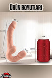 Gerçekçi Ultra Realistik Çift Taraflı Dildo Strapless Ten Renkli Penis
