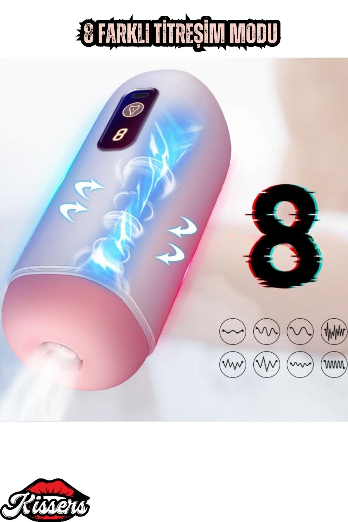 Şarjlı Harekete Duyarlı İnleme Sesli Titreşimli Ultra Gerçekçi Suni Vajina Otomatik Mastürbatör