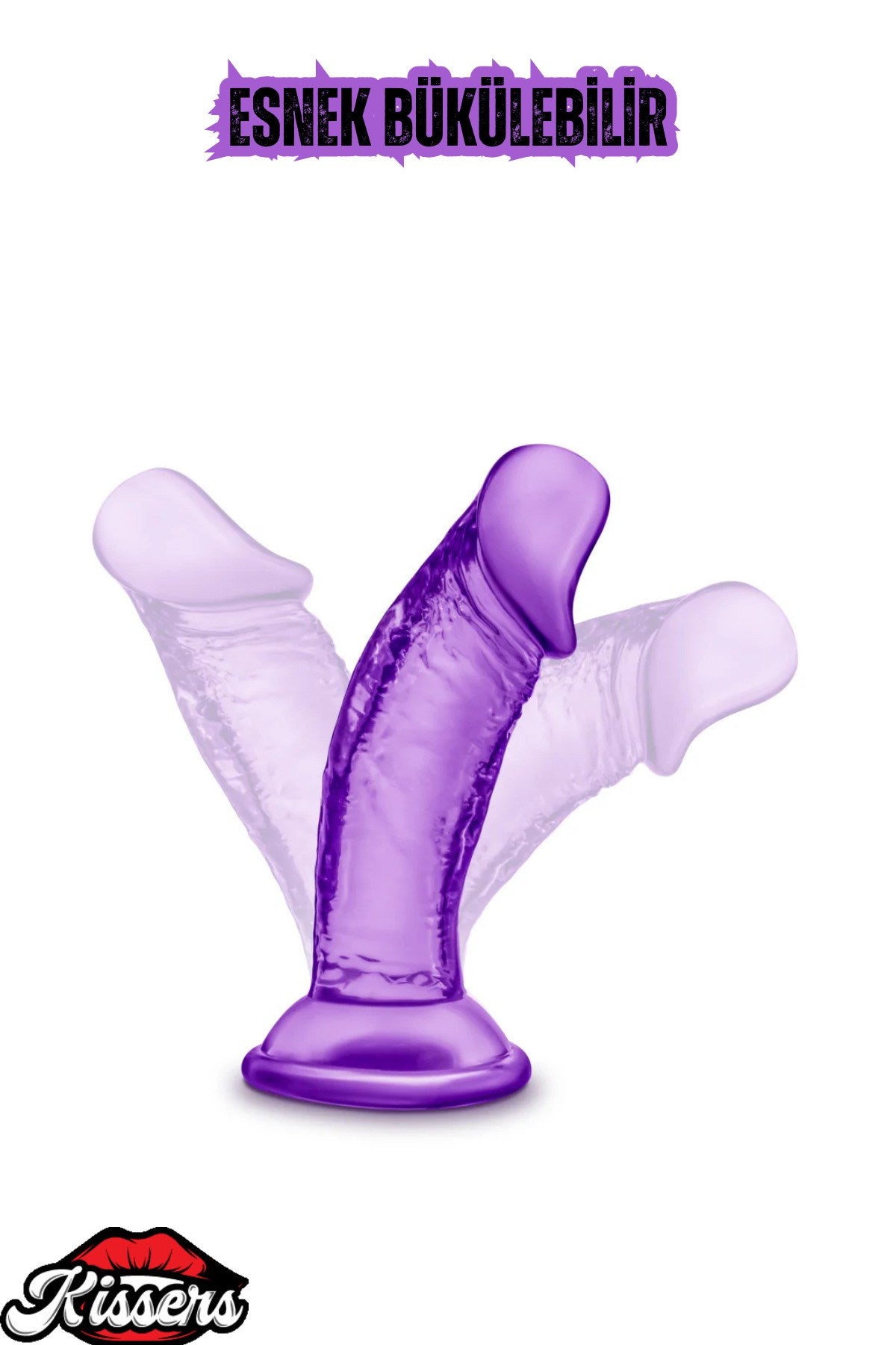 Vantuzlu Gerçekçi Realistik Damarlı Jel Penis Dildo 14,5 CM