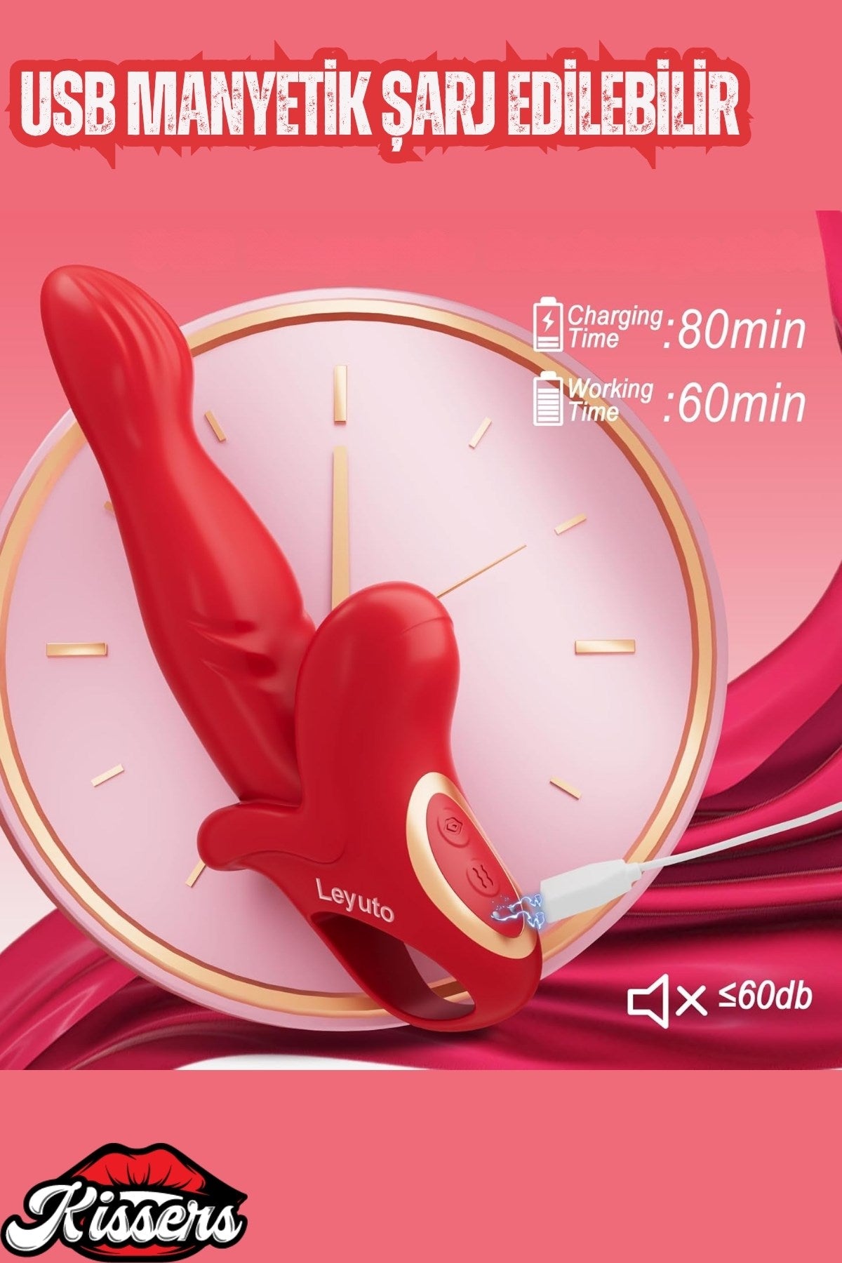 Parmak Tutamaçlı İleri Geri Hareketli Esnek Rotasyonlu Dudak Titreşimli Dildo Vibratör