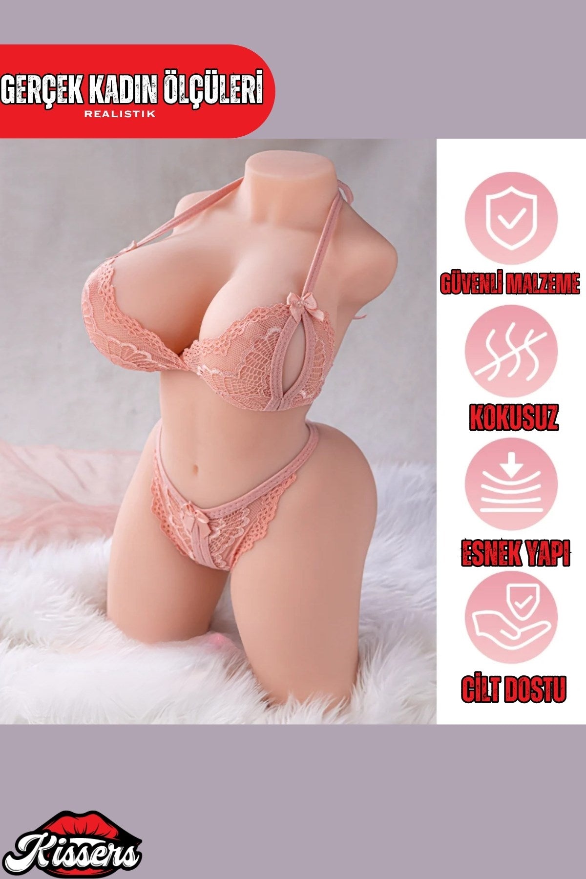 Yeni Nesil Anal Vajinal Titreşimli Isıtmalı 10 Kg 58 Cm Beyaz Ten Sex Doll Realistik Manken