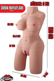 Yeni Nesil Anal Vajinal Titreşimli Isıtmalı 6 Kg 50 Cm İskeletli Realistik Manken Mastürbatör