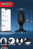 Dünyanin Her Yerinden Kontrol Edilebilen Telefon Uygulamalı Lovense Hush Anal Plug Tıkaç 12 Cm