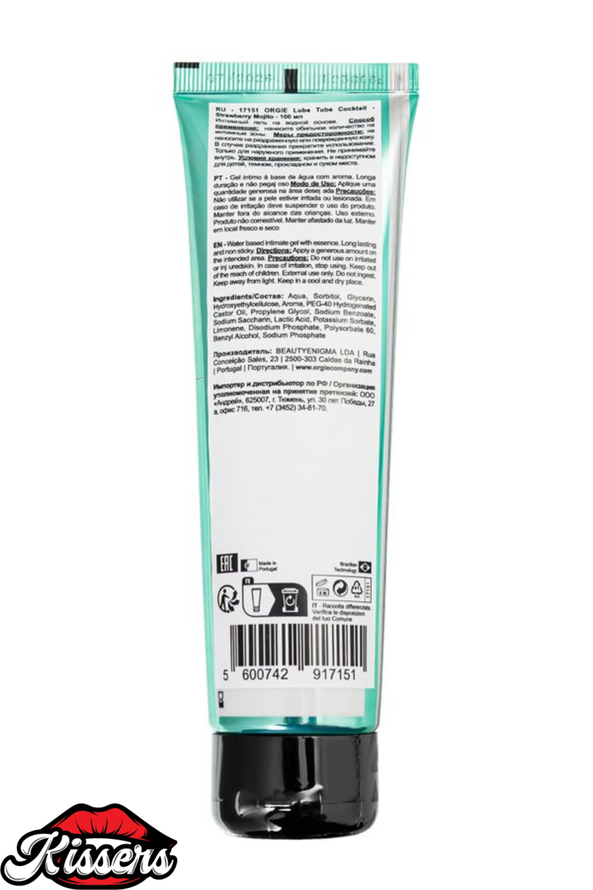 Orgie Strawberry Mojito Çilek Mojito Aromalı Kayganlaştırıcı Jel 100 Ml Su Bazlı Kissers