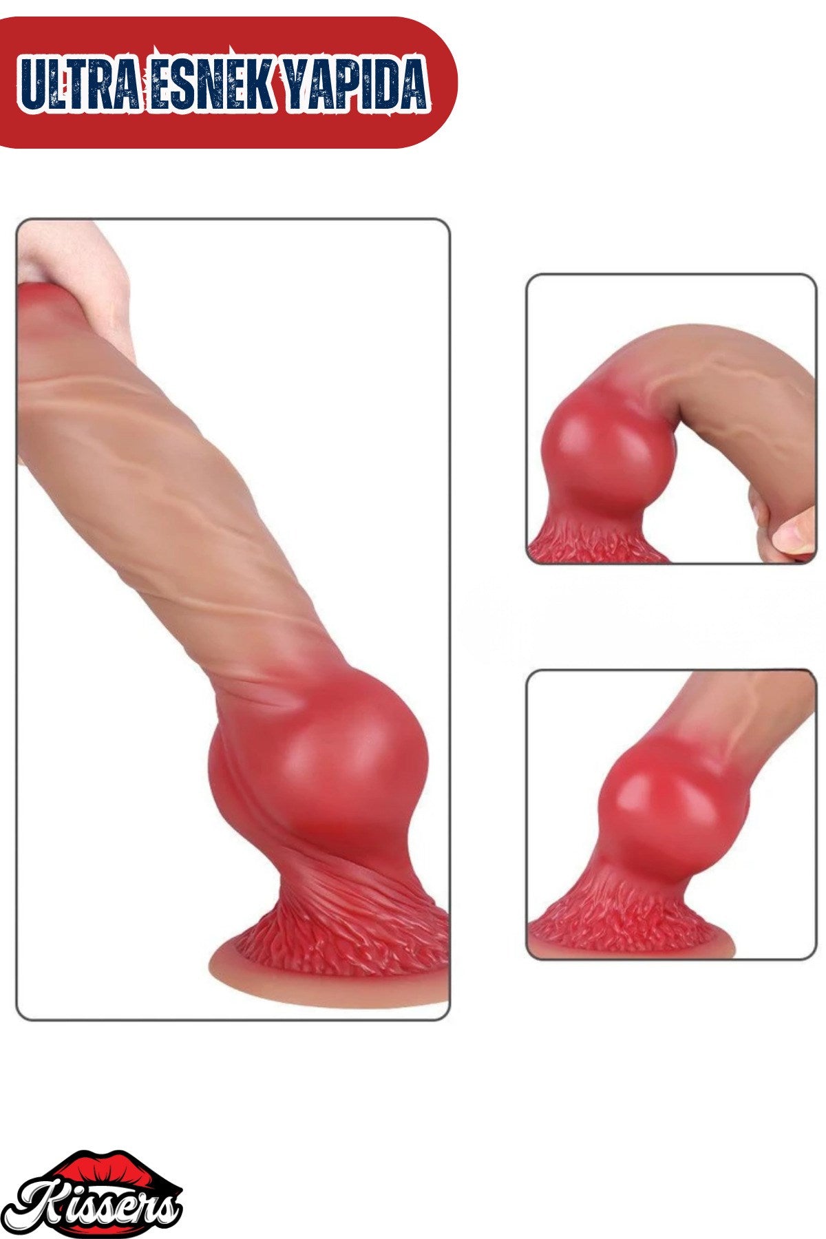 Ultra Gerçekçi Küçük Boy Realistik Kalın Köpek Dildo Penis 18 Cm