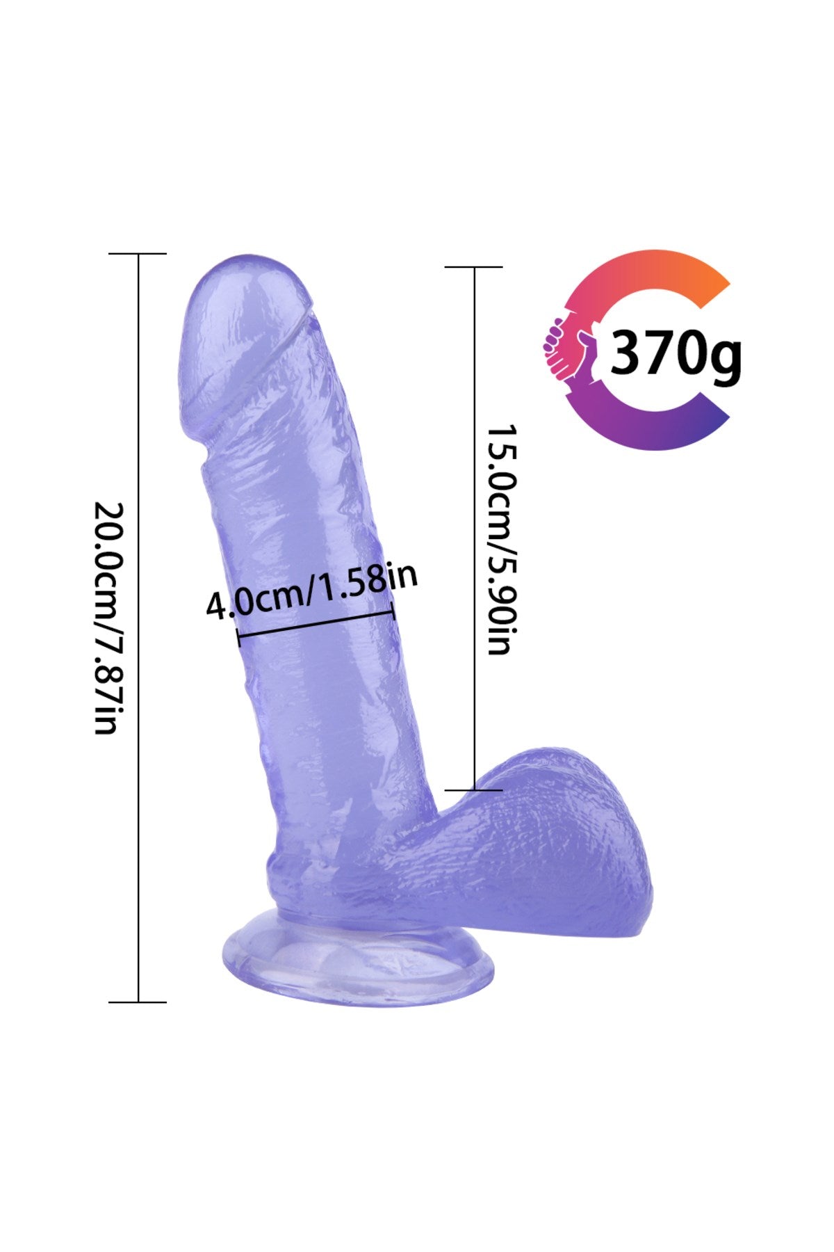 Ultra Realistik Eğilip Bükülebilir G Noktası Ve Klitoris Uyarıcı Jel Mor Penis Dildo 21 Cm