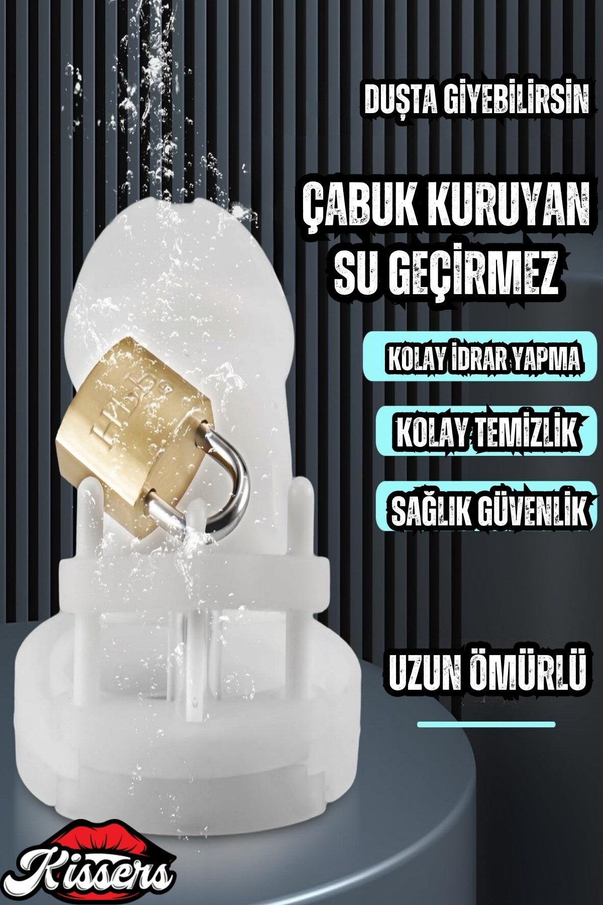 Bsdm Silikon Penis Kilidi White Chastity Cock Cage Bekaret Cihazı Beyaz Penis Esaret Kafesi