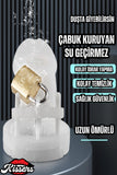 Bsdm Silikon Penis Kilidi White Chastity Cock Cage Bekaret Cihazı Beyaz Penis Esaret Kafesi