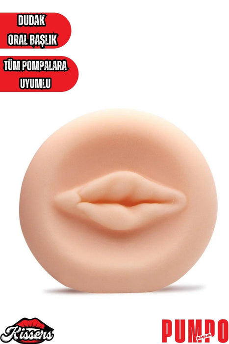 Yumuşak Dokuda Lüks Tüm Pompalara Uyumlu Oral Dudak Yedek Penis Vakum Pompa Başlığı