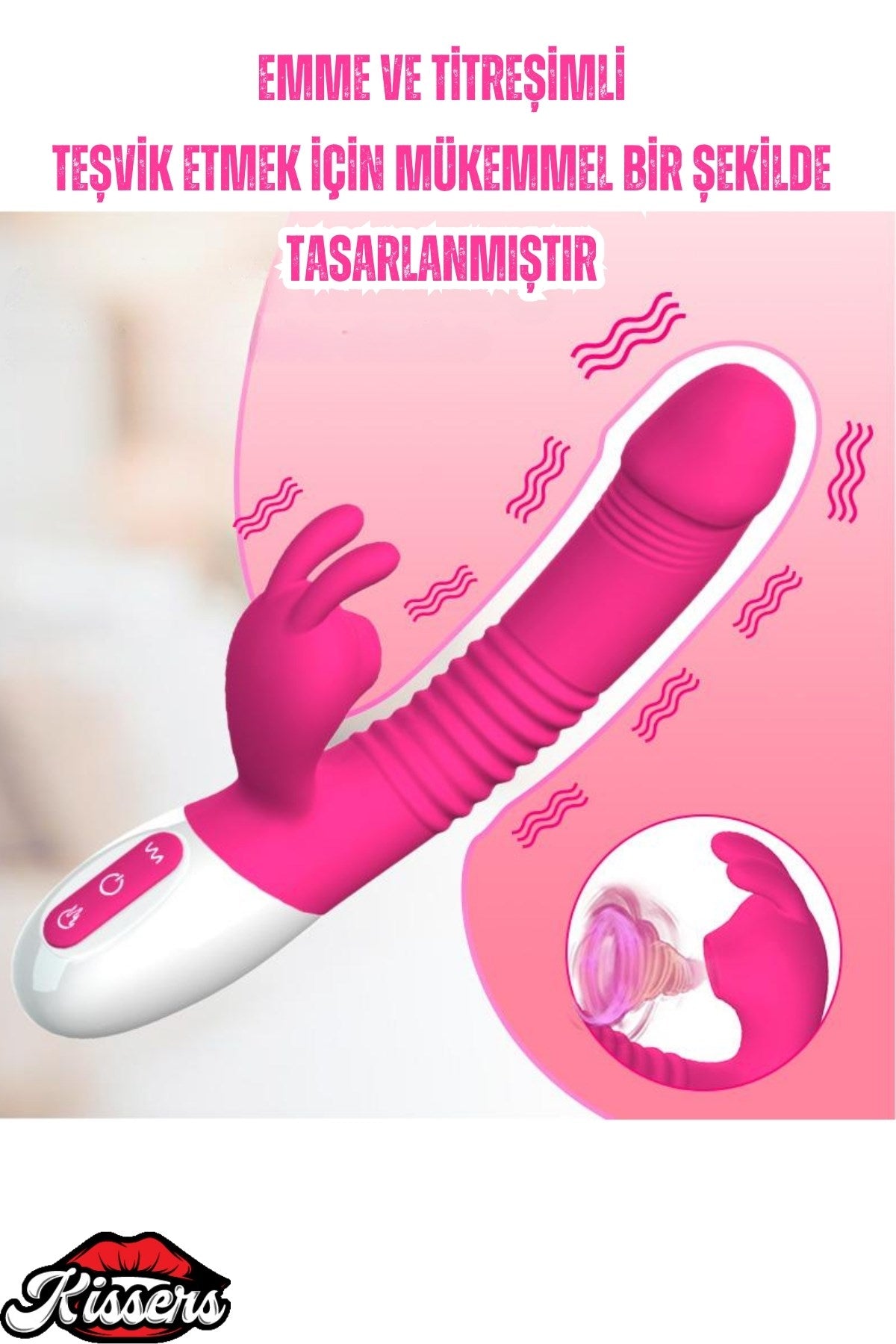 A2 Şarjlı Akıllı Isıtmalı Güçlü Titreşimli G-Spot Klitoris Emiş Uyarıcı Yapay Penis Rabbit Vibratör