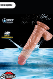 Gerçekçi Realistik Dokuda Vantuzlu Dildo Yapay Sert Penis 22.5 cm
