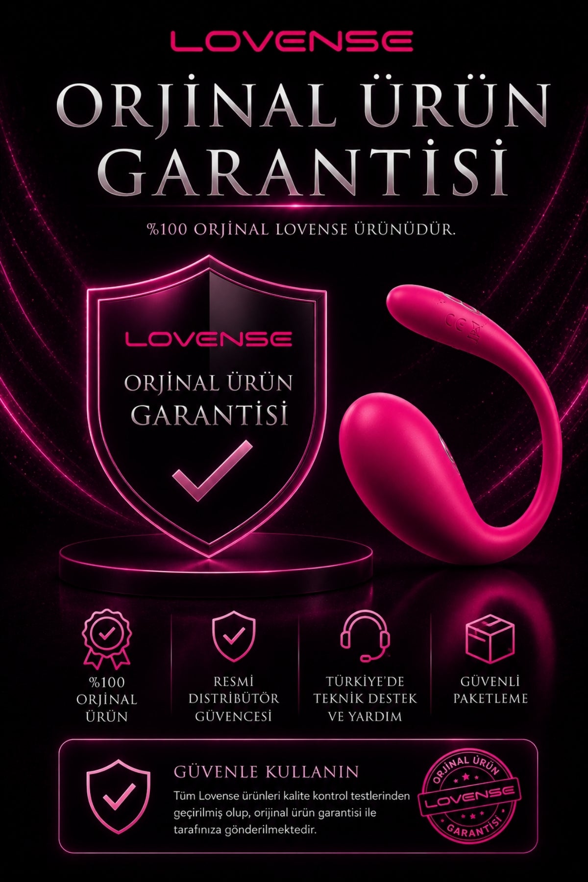 Lovense Dünyanin Her Yerinden Kontrol Edilebilen Lush 3 Telefon Kontrollü Giyilebilir Güçlü Titreşimli Vibratör