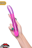 Sert Çift Taraflı Mor Double End Jel Dildo 23 Cm Esnek TPE Çift Uçlu Yetişkin Ürün
