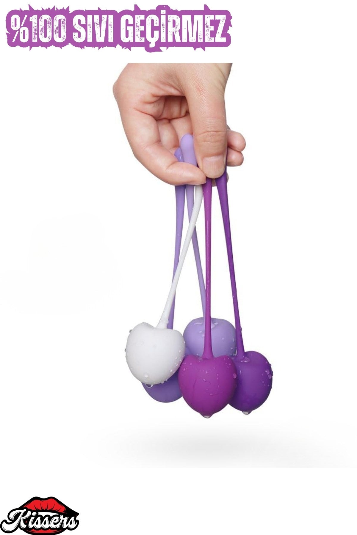 Cherry 5 Farklı Renkte Ve Ağırlıkta Ultra Lüx Kegel Tıbbi Silikon Egzersiz Topu