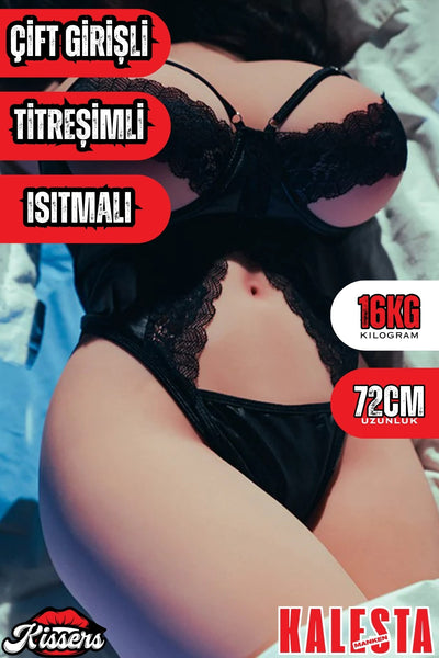 Yeni Nesil Anal Vajinal Titreşimli Isıtmalı 16 Kg 72 Cm Esmer Ten Sex Doll Realistik Manken