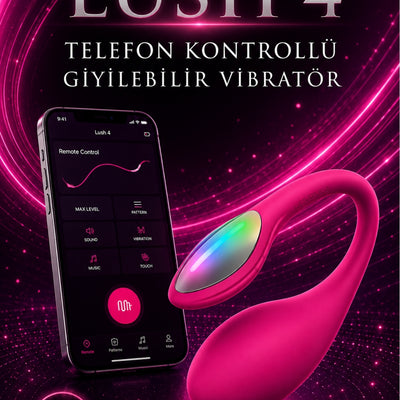 Lovense Dünyanin Her Yerinden Kontrol Edilebilen Lush 4 Telefon Kontrollü Giyilebilir Güçlü Titreşimli Vibratör
