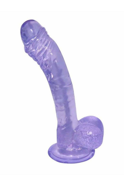 Ultra Realistik Eğilip Bükülebilir G Noktası Ve Klitoris Uyarıcı Mega Boy Jel Mor Penis Dildo 19 Cm