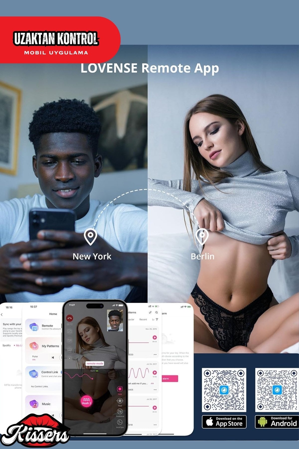Dünyanin Her Yerinden Kontrol Edilebilen Telefon Uygulamalı Lovense Hush Anal Plug Tıkaç 13.5 Cm