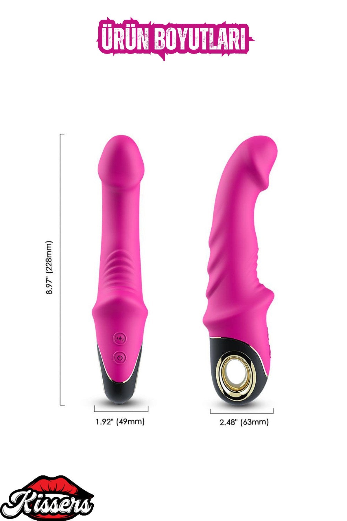 Esnek G Nokta ve Klitoris Uyarıcı Yapay Penis Anal Vajina Vibratör