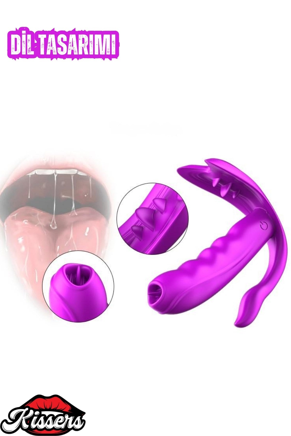 Uzaktan Kumandalı Giyilebilir G Noktası Klitoris Uyarıcılı Isıtmalı Dil Ve Titreşimli Vibratör