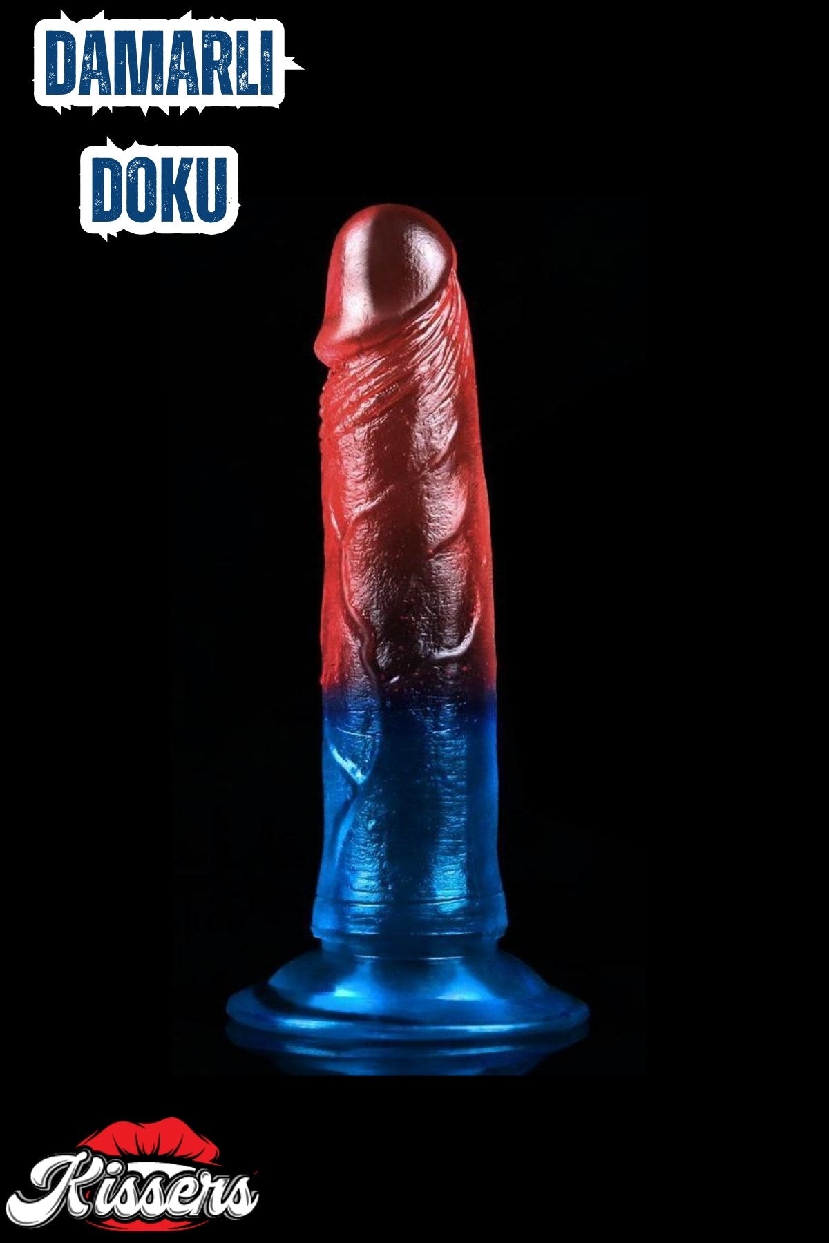 Yeni Nesil Cinsel Oyuncak Renkli Şeffaf Jel Dokusunda Testissiz Realistik Penis Dildo 20 Cm