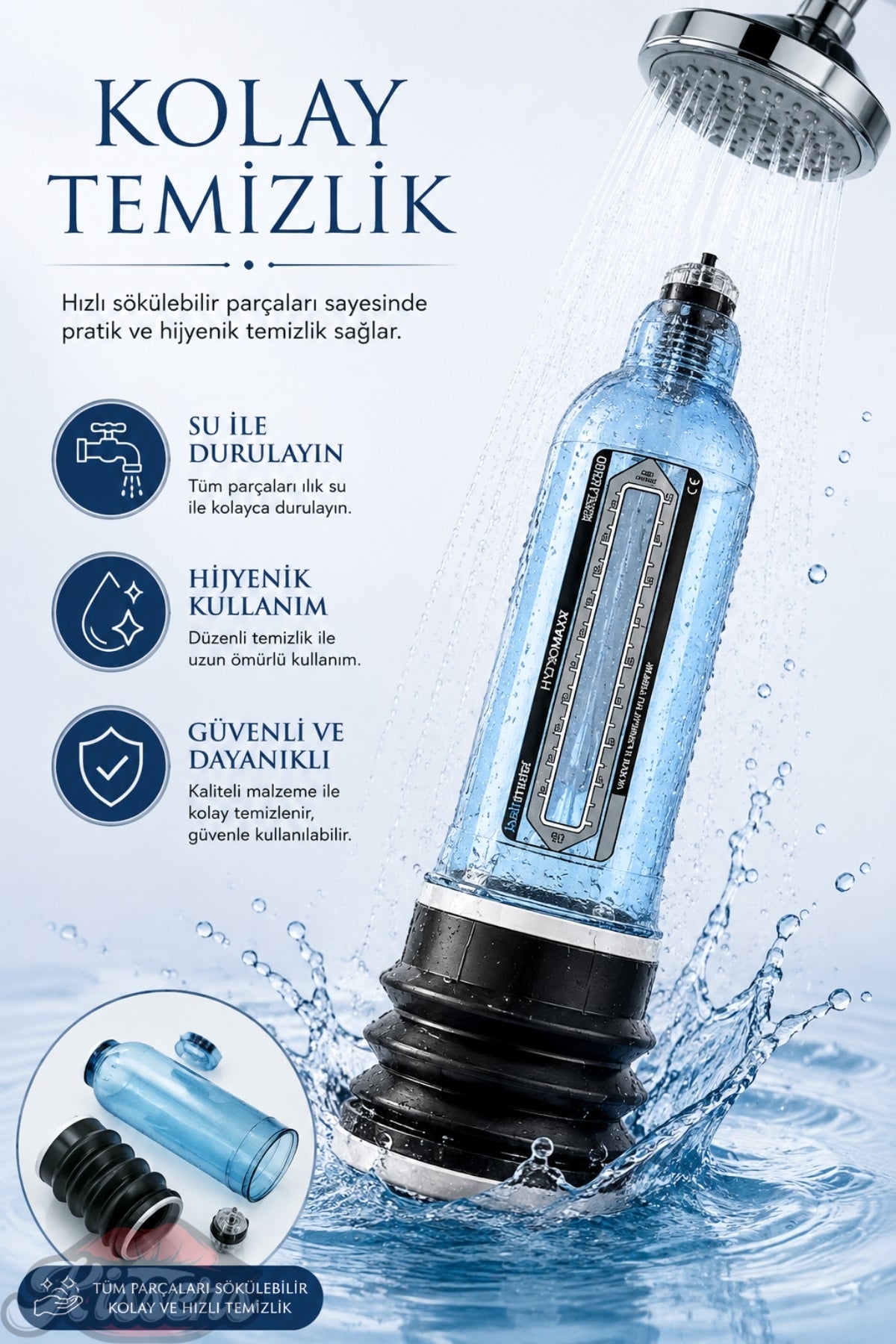Bathmate  Etkili Ultra Güçlü Hidroponik Hydromax 9 Penis Pompası