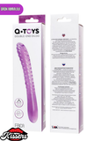 Sert Çift Taraflı Mor Double End Jel Dildo 23 Cm Esnek TPE Çift Uçlu Yetişkin Ürün