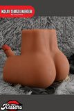 Anal ve Vajina Çift Girişli Erkek Trans Esmer Ten Penisli Realistik Manken Kalça 5.5 Kg