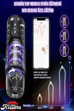 Telefon Kontrollü İleri Geri Hareketli Dönme Oral Özellikli Suni Vajina Vantuzlu Mastürbatör