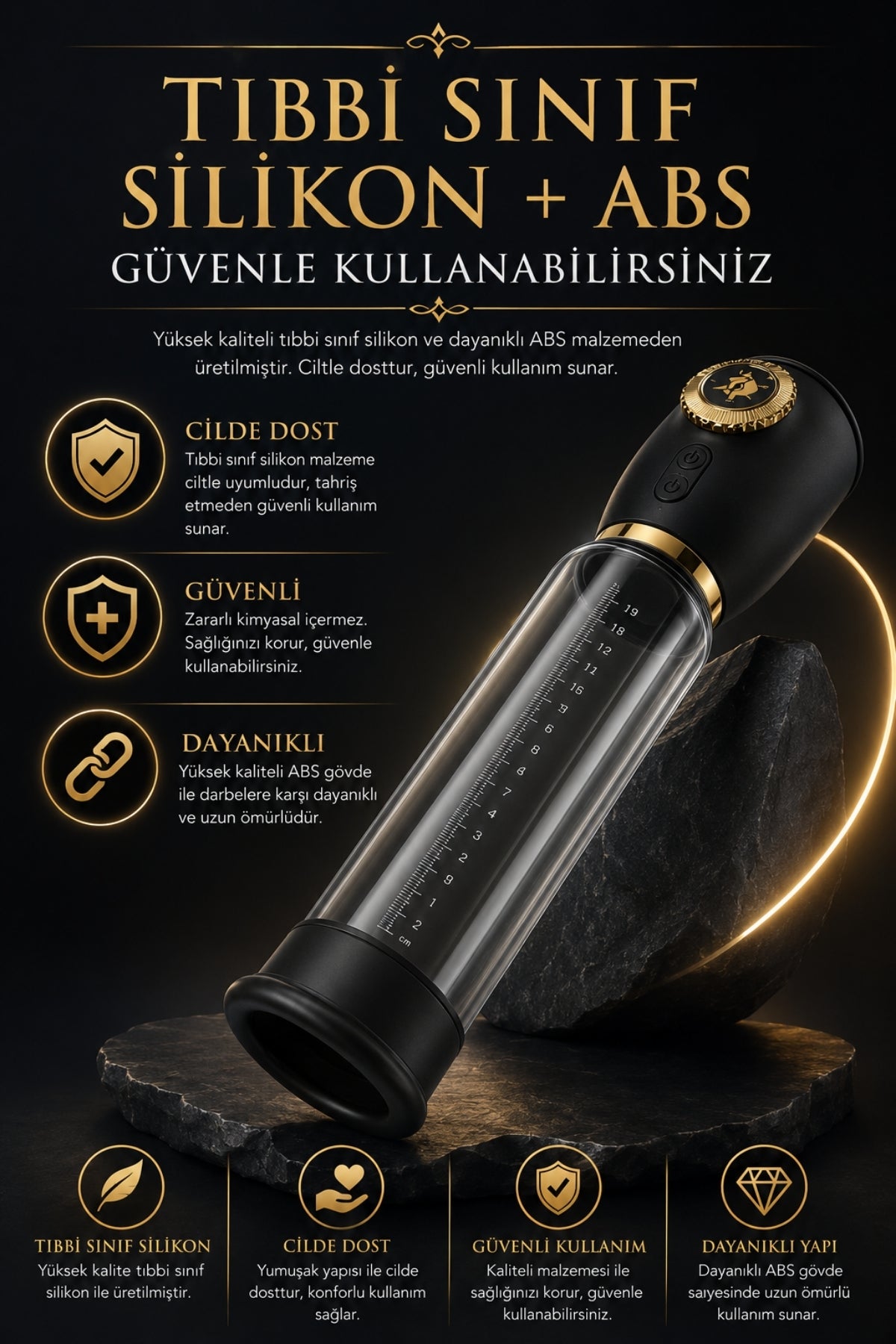Uzatıcı ve Büyütücülü Güçlü Emiş Özellikli Penis Eğitimi Tam Otomatik Penis Vakum Pompası