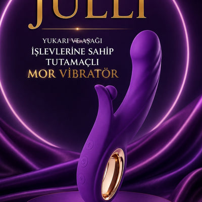 Julli Yukarı ve Aşağı İşlevlerine Sahip Tutamaçlı Mor Vibratör