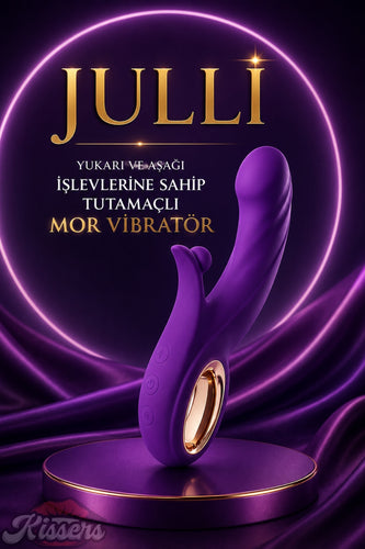 Julli Yukarı ve Aşağı İşlevlerine Sahip Tutamaçlı Mor Vibratör