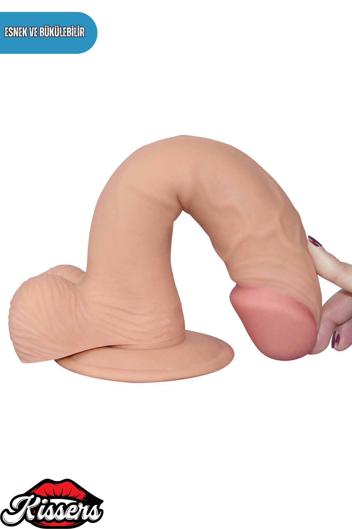 Lovetoy Eğilip Bükülebilir Vantuzlanabilir Ultra Soft Dildo Penis 22 cm