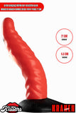 Ultra Gerçekçi Büyük Boy Realistik Kalın Monster Kraken Kırmızı Dildo Yapay Penis 21 cm