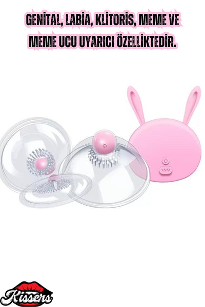 Uzaktan Kumandalı Göğüs Vajina ve Klitoris Uyarıcı 3ü 1 Arada Titreşimli Vibratör