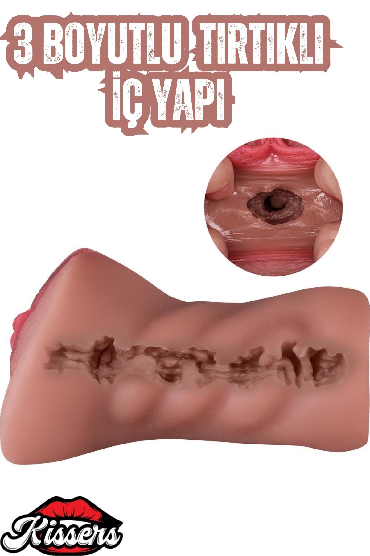 Vajinal Girişli Titreşimli Vajina Cinsel Oyuncak Saklanabilir Realistik Vajina Mastürbatör Melez