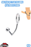 Anal Bead Butt Plug Paslanmaz Çelik Uyarıcı Anal Boncuk ve Metal Penis Yüzüğü