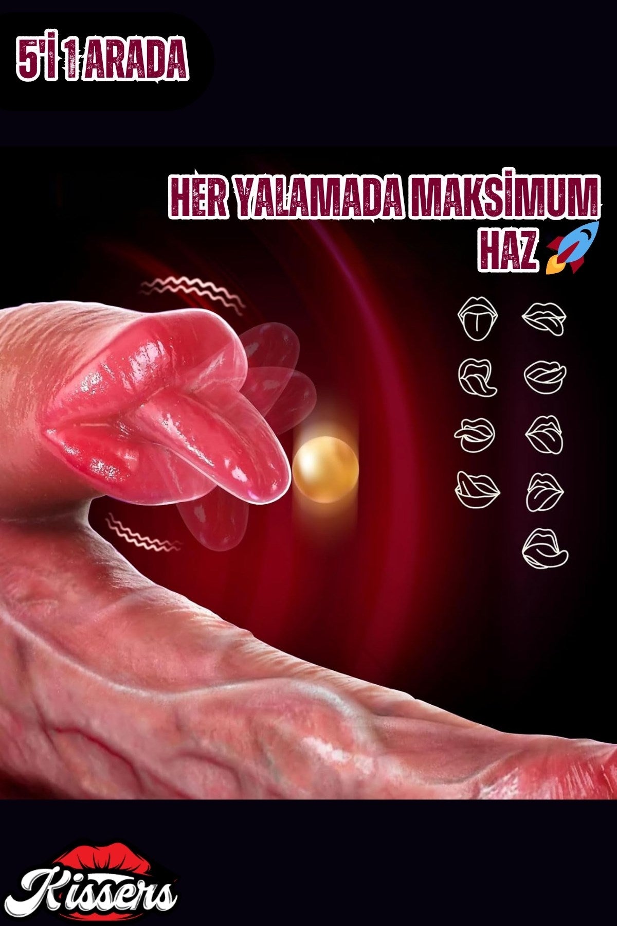 Uzaktan Kumandalı İleri Geri Hareketli Dil Yalama Modlu Isıtmalı Penis Ten Dildo Vibratör 21 Cm