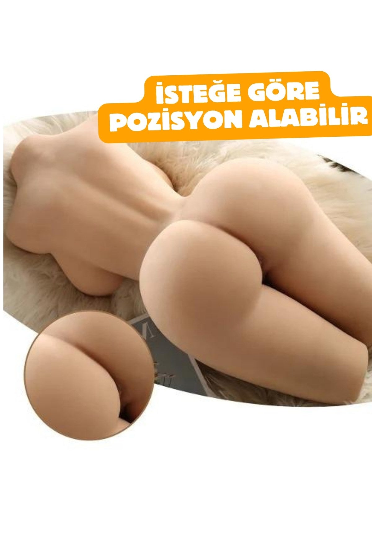 Büyük Göğüslü Dolgun Silikon Type Bacak Oynar İşlevli Anal Vajinal Realistik Manken 10 Kg