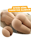 Büyük Göğüslü Dolgun Silikon Type Bacak Oynar İşlevli Anal Vajinal Realistik Manken 10 Kg