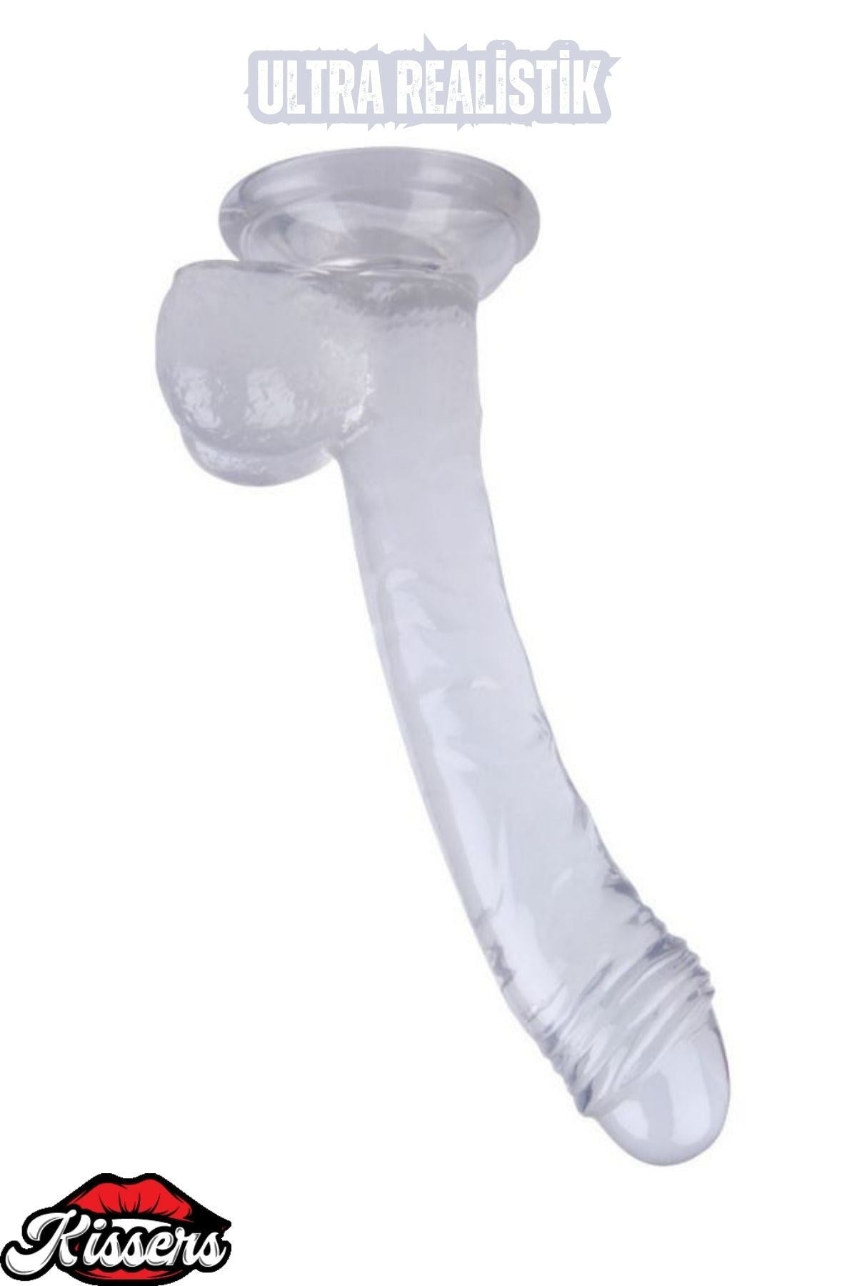 Ultra Realistik Damarlı Bükülebilir Vantuzlanabilir Jel Dokusunda Beyaz Dildo Penis 19 Cm