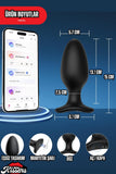 Dünyanin Her Yerinden Kontrol Edilebilen Telefon Uygulamalı Lovense Hush Anal Plug Tıkaç 15 Cm