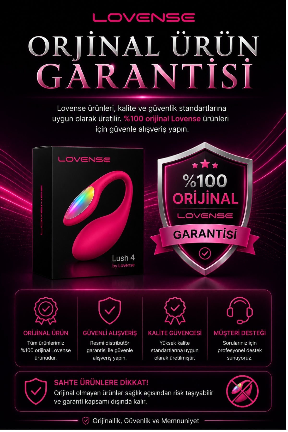 Lovense Dünyanin Her Yerinden Kontrol Edilebilen Lush 4 Telefon Kontrollü Giyilebilir Güçlü Titreşimli Vibratör
