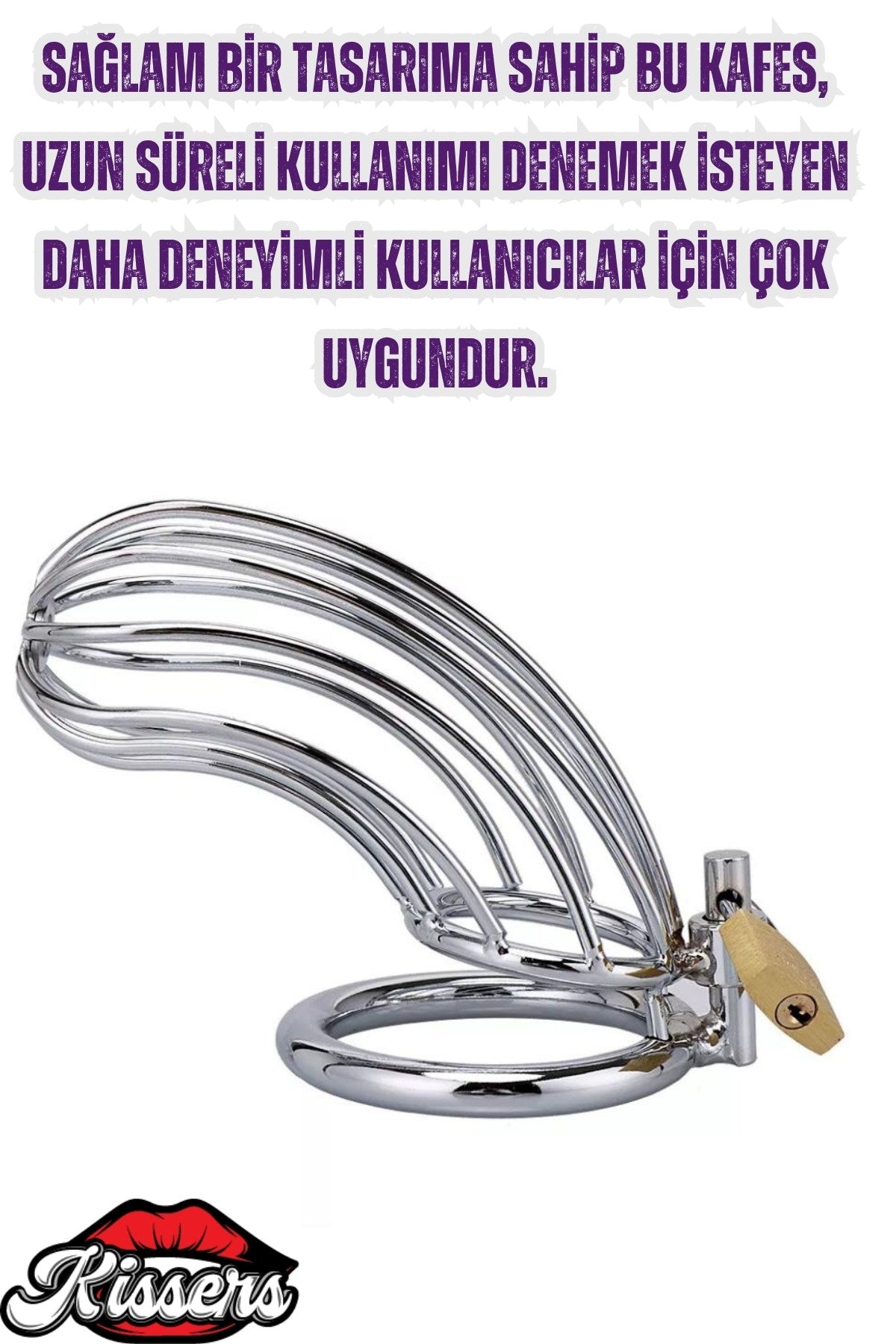 Bsdm Paslanmaz Çelik Penis Kilidi Metal Esaret Kafesi Chastity Device Cock Cage Erkek Bekaret Cihazı